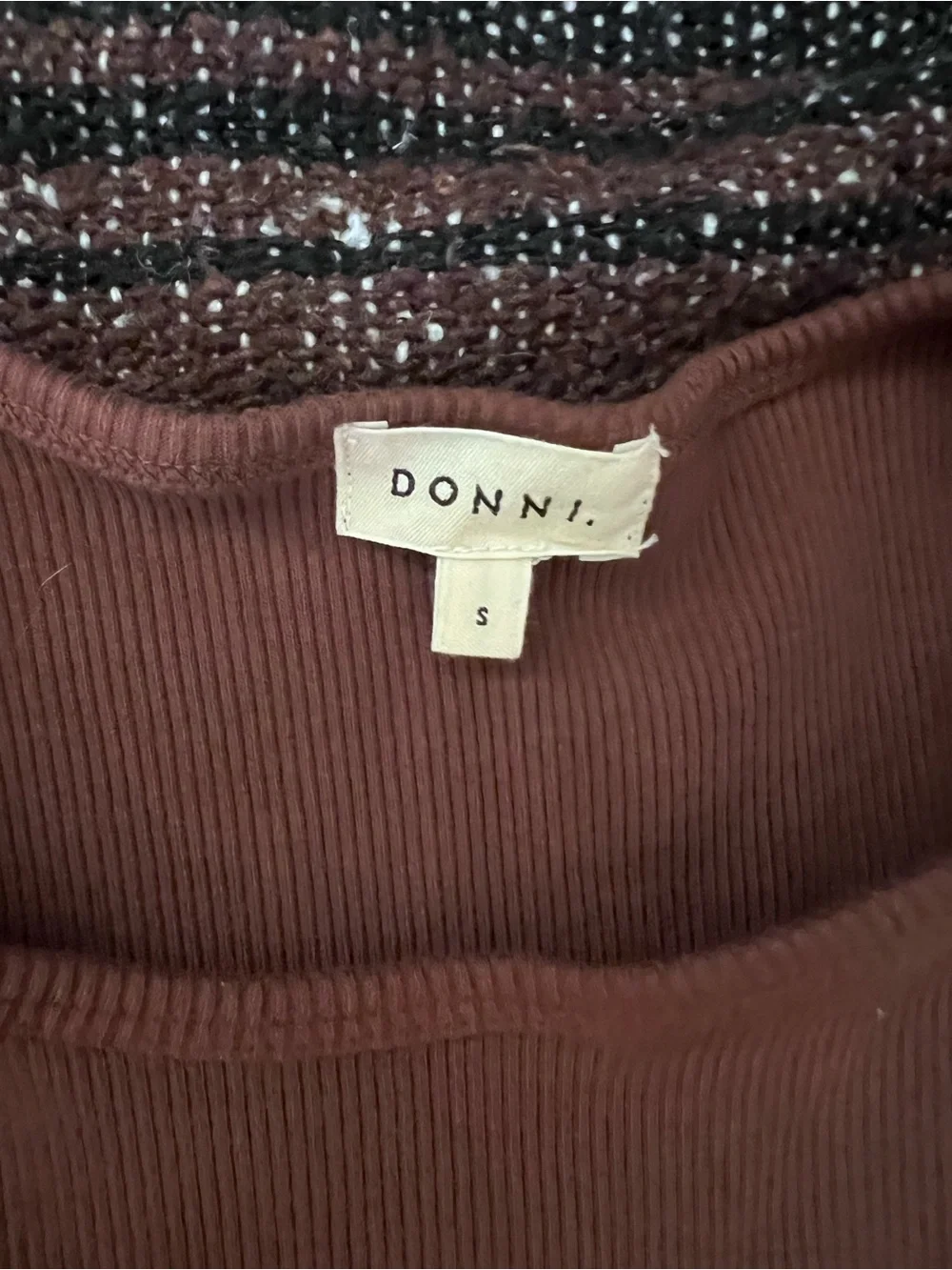 DONNI High Neck Rib Tank - Picture 2 of 3